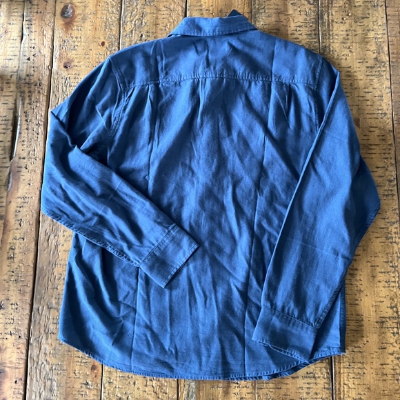 Lucky Brand Men’s Cotton Twill Blue Button Up – NWT - Picture 3 of 5